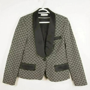 Anne Fontaine Black and White Patterned Blazer